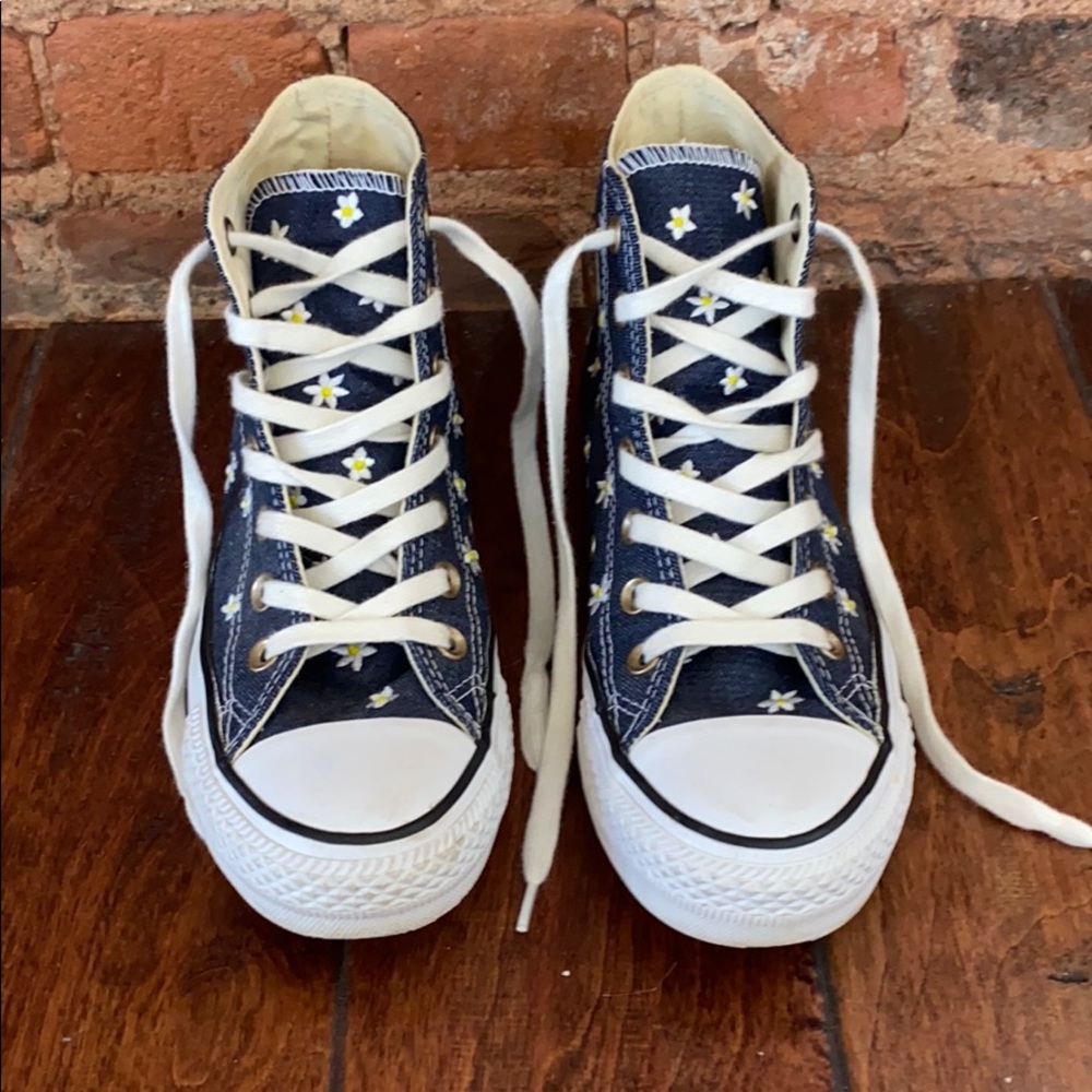Denim embroidered Converse All Stars